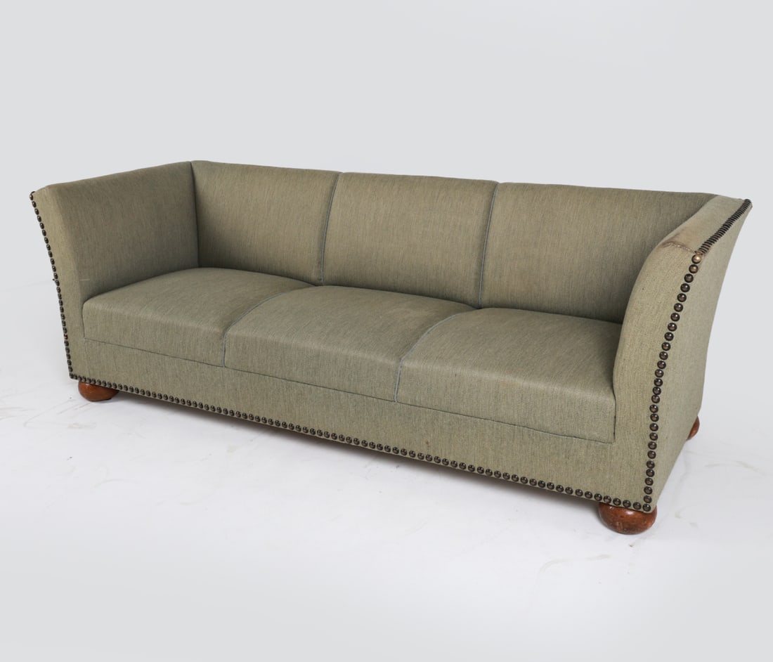 VIGGO BOESEN STYLE DANISH SOFA C. 1930'S (1 of 15)