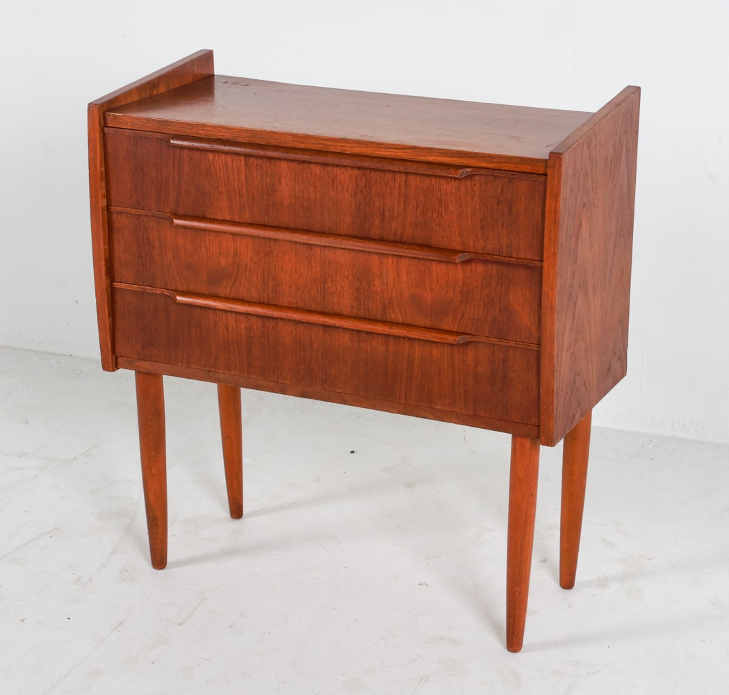 DANISH TEAK NIGHTSTAND CHEST C. 1970'S (1 of 20)