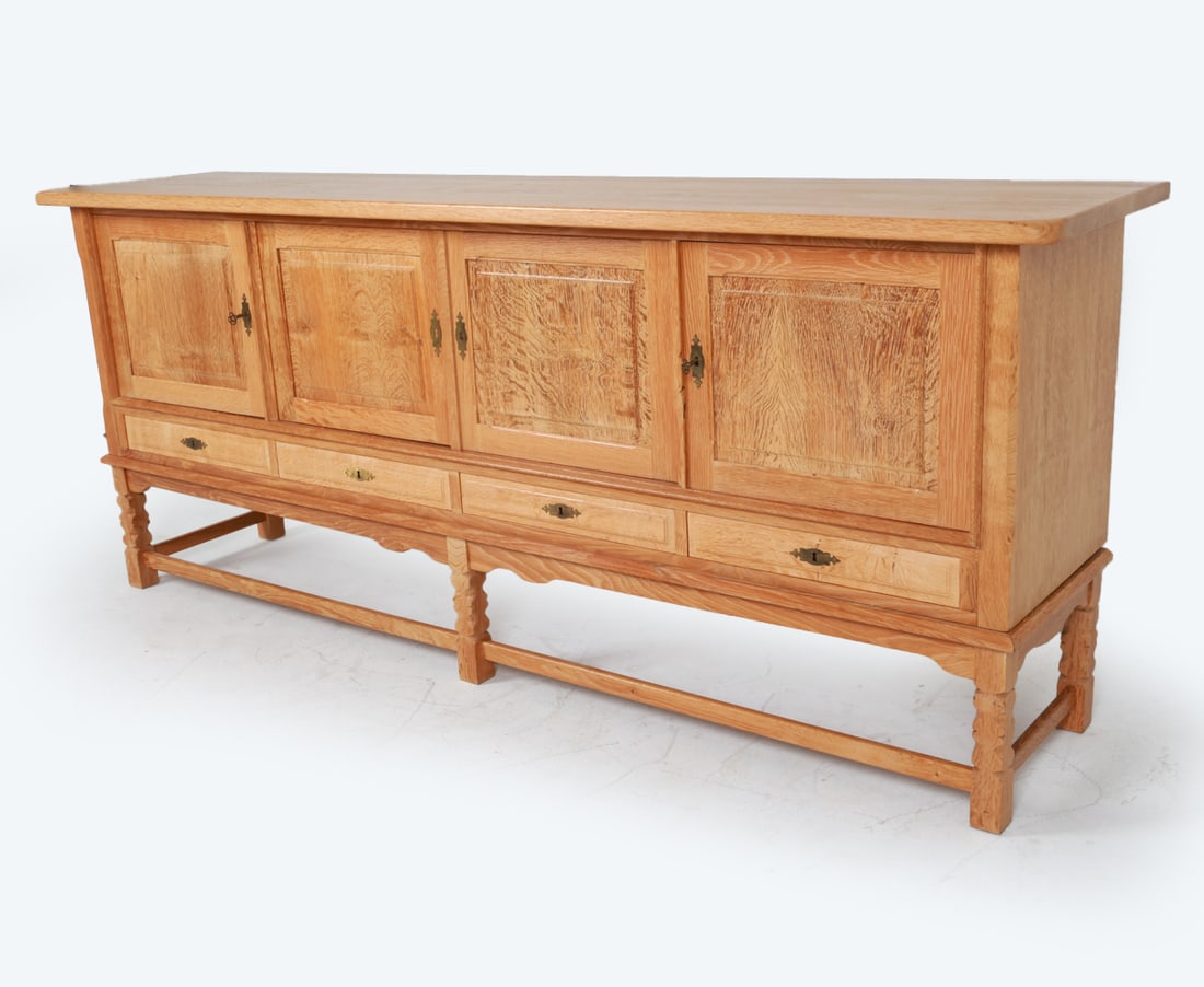 ATTR. KJAERNULF DANISH OAK SIDEBOARD C. 1970'S (1 of 15)