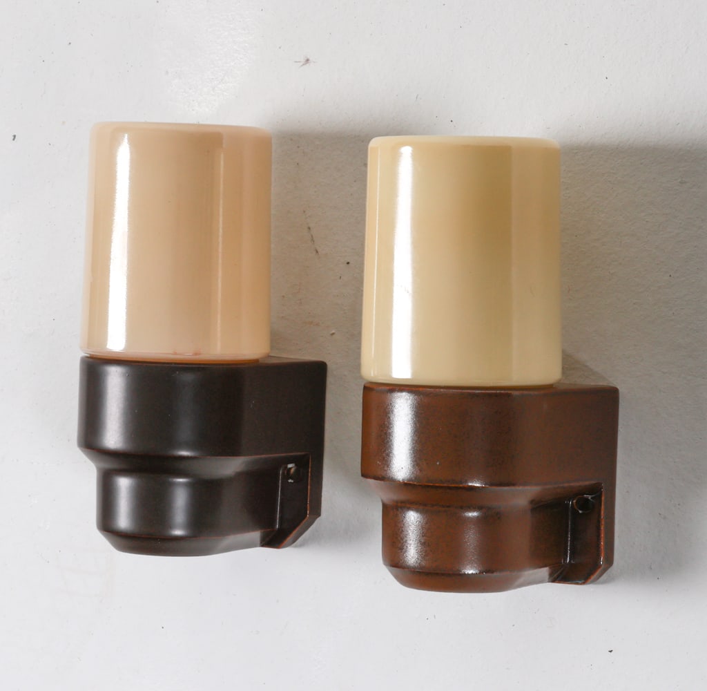 SIGVARD BERNADOTTE CERAMIC WALL SCONCES C. 1960'S (1 of 19)