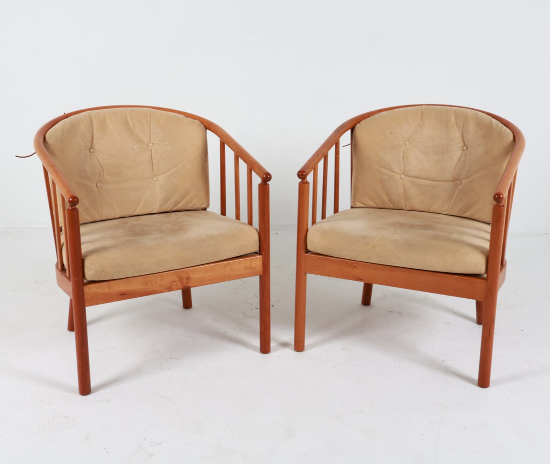 PAIR OF ERIK OLE JORGENSEN BEECH ARMCHAIRS (1 of 14)