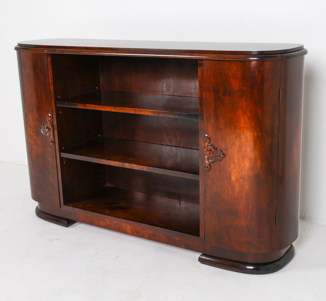 DANISH ART DECO BOOKSHELF CABINET C. 1930'S (1 of 13)