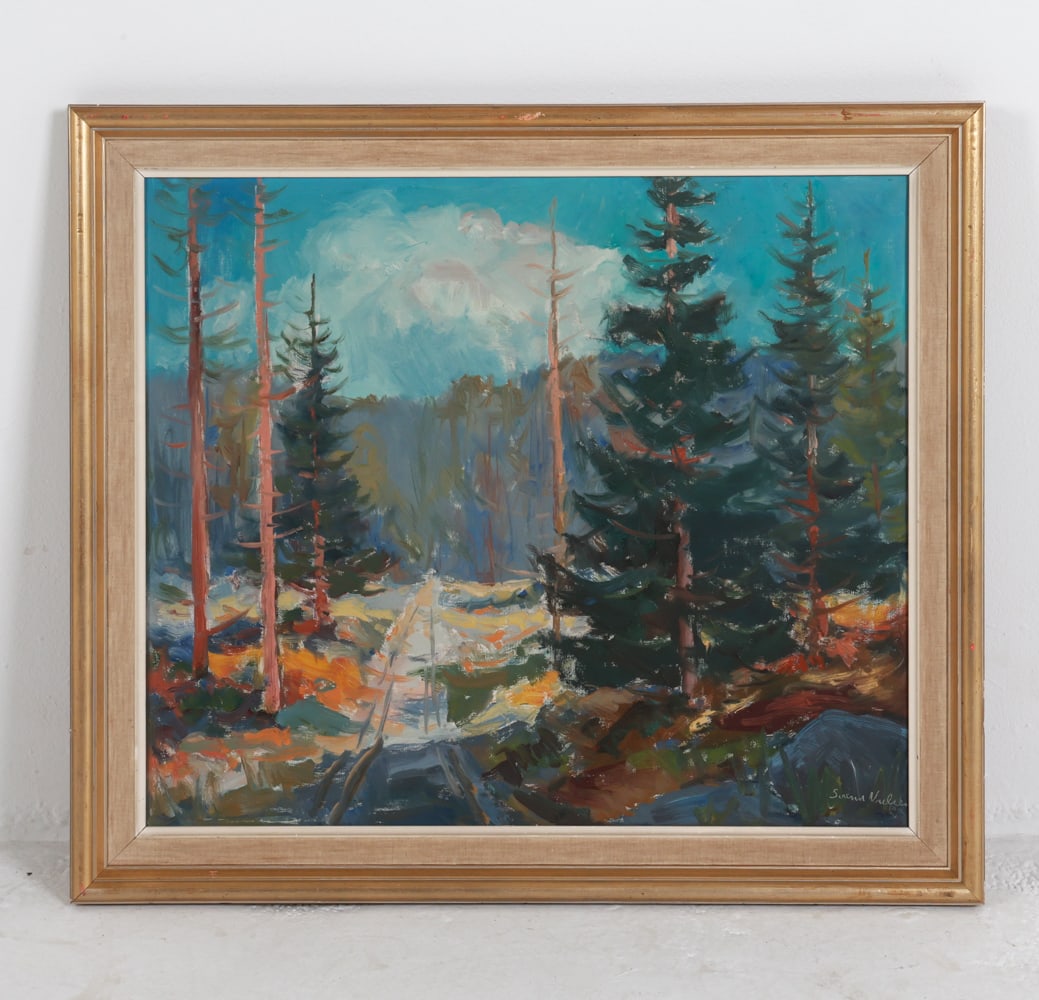 SVEND NIELSEN (DENMARK 1908-1983) LANDSCAPE O/C (1 of 8)