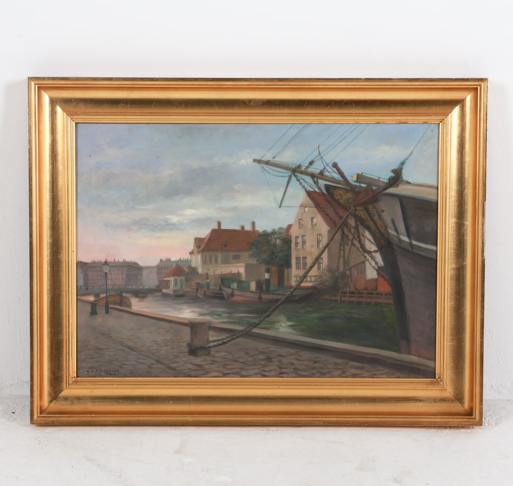 A. H. J. JACOBSEN (DENMARK 20TH C.) HARBOR O/C (1 of 8)