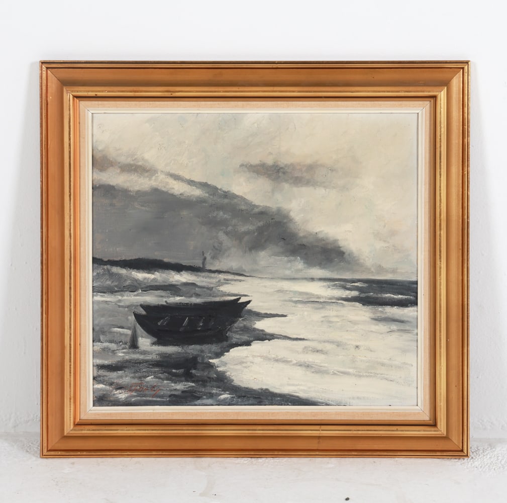 POUL FUREBY (DENMARK 1917-1972) SEASCAPE O/C (1 of 9)