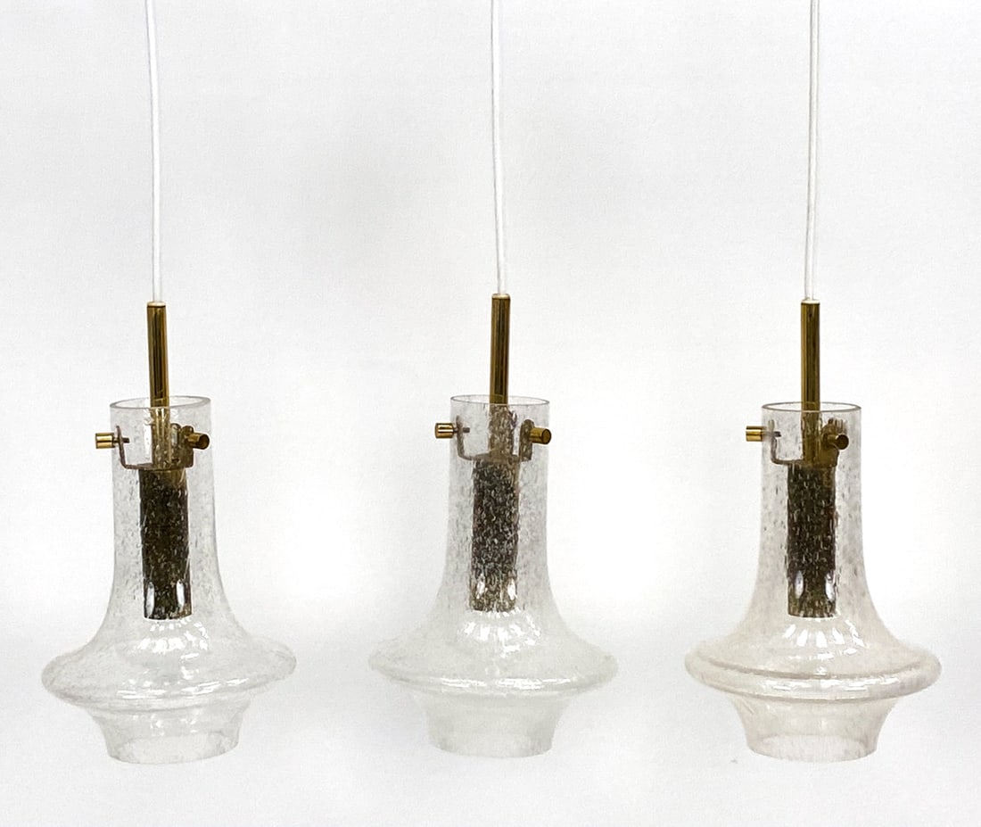 (3) GERMAN GLASHUTTE LIMBURG GLASS CEILING LIGHTS (1 of 10)