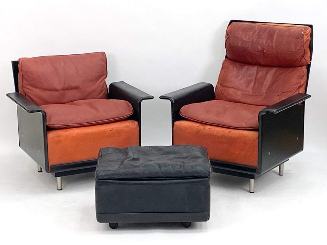 (2) DIETER RAMS MODEL 620 LOUNGE CHAIRS & OTTOMAN (1 of 15)