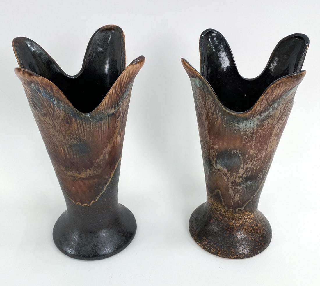 (2) DUMLER & BREIDEN GERMAN POTTERY VASES C. 60'S (1 of 16)