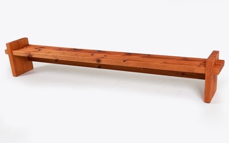 CHRISTIAN IV DANISH PINE BENCH C. 1970'S