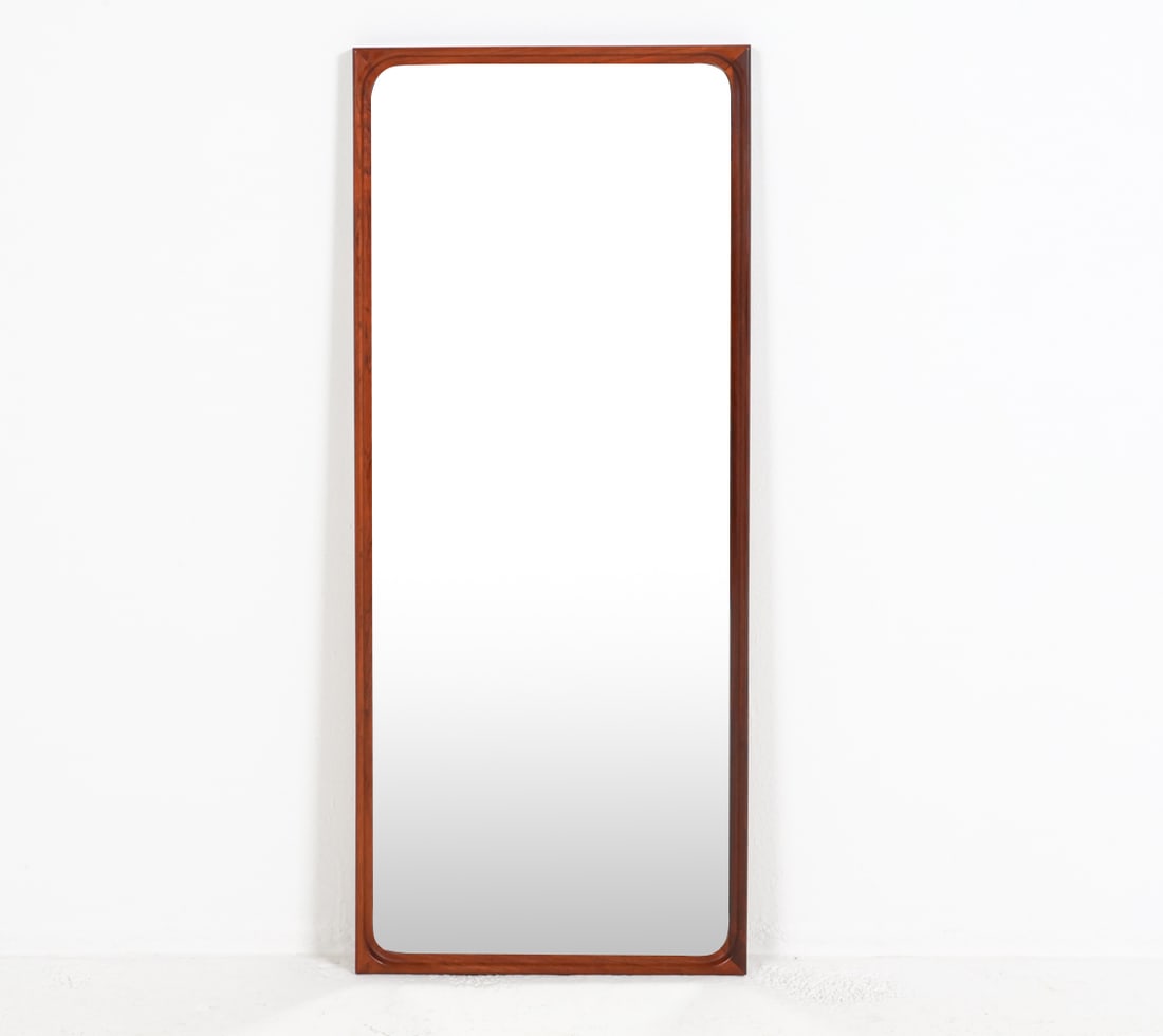 AKSEL KJERSGAARD ROSEWOOD WALL MIRROR C. 1970'S (1 of 7)