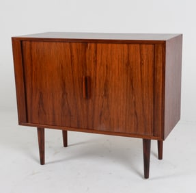 KAI KRISTIANSEN DANISH ROSEWOOD TAMBOUR CABINET