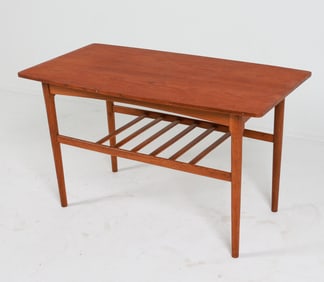 MID-CENTURY DANISH TEAK COFFEE TABLE C. 1960'S