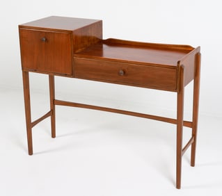 FRITS HENNINGSEN STYLE DANISH TEAK DESK C.1950'S
