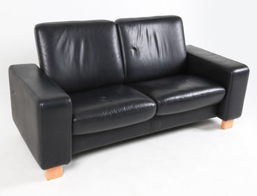 EKORNESS STRESSLESS LEATHER RECLINING SOFA