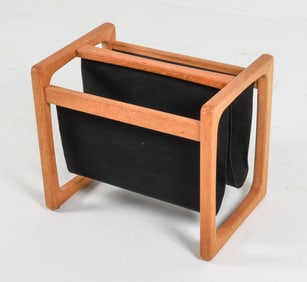 AKSEL KJERSGAARD OAK MAGAZINE RACK C. 1980'S
