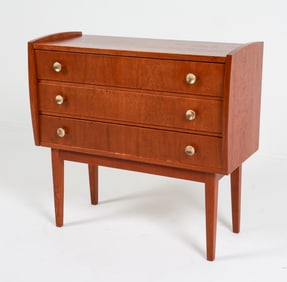 DANISH TEAK SIDE CHEST C. 1960'S