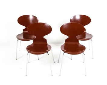 (4) FRITS HANSEN 'ANT' CHAIRS C. 1970'S