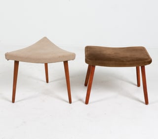 PAIR OF MID-CENTURY DANISH OTTOMANS C.1950'S
