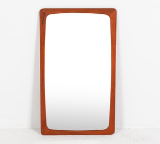 MID-CENTURY DANISH TEAK WALL MIRROR C. 1960'S