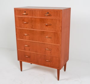HVIDT & MOLGAARD STYLE DANISH TEAK CHEST C. 1960'S