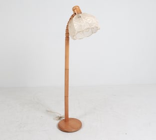 SWEDISH PINE FLOOR LAMP C. 1970'S