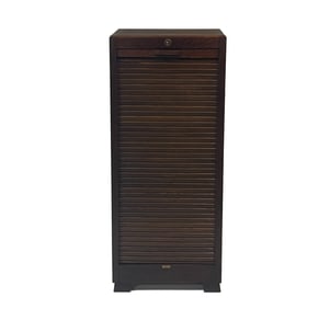 DANISH OAK TAMBOUR CABINET C.1960'S