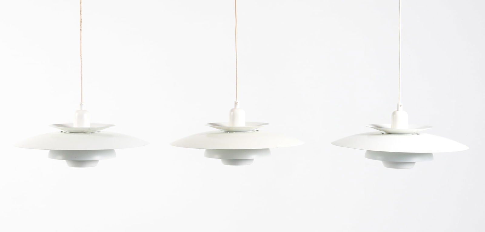 (3) POULSEN PH 5 STYLE PENDANT LIGHTS C. 1970'S (1 of 10)