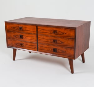 BROUER DANISH ROSEWOOD CHEST OF DRAWERS C. 1970'S