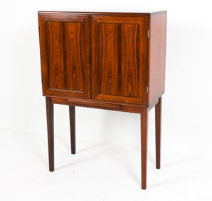DANISH ROSEWOOD CABINET DRY BAR C. 1970'S