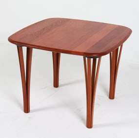 HASLEV DANISH TEAK SIDE TABLE C.1990'S