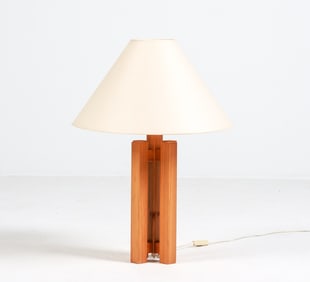 DEXTER SCANDINAVIAN PINE TABLE LAMP C. 1960'S