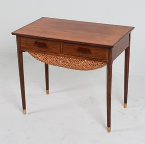 DANISH TEAK SEWING TABLE C. 1960'S