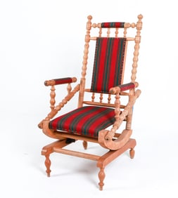 KJAERNULF STYLE OAK ROCKING CHAIR C. 1970'S