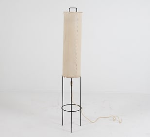 SWEDISH IRON FLOOR LAMP C. 1950'S