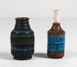 ALDO LONDI FOR BITOSSI POTTERY LAMP & VASE