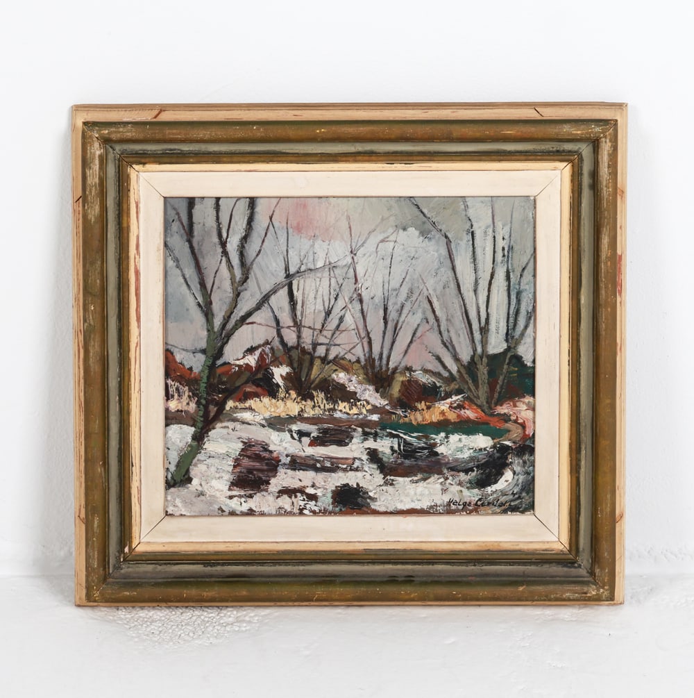 HELGE CARDELL (SWEDISH 1902-1972) O/C LANDSCAPE (1 of 8)