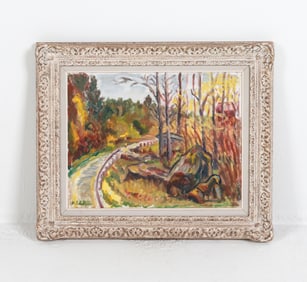 DANISH 20TH CENTURY LANDSCAPE O/C