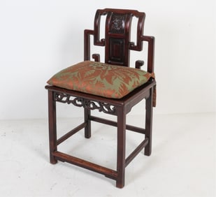 CHINESE CARVED SIDE CHAIR