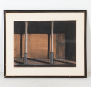 PASTEL FRONT PORCH PAINTING