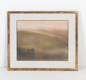 ABSTRACT LANDSCAPE PASTEL PAINTING