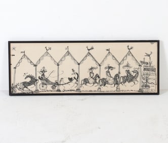 SUE J RILEY - NEEDLEWORK CAROUSEL ILLUSTRATION