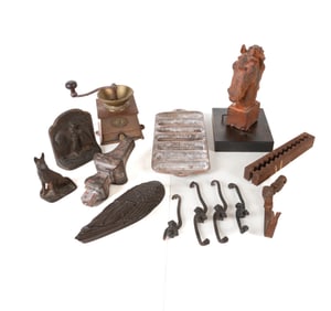 ANTIQUE IRON GROUPING INCL. 19TH C.