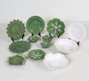 GROUPING OF BORDALLO PINHEIRO PORCELAIN