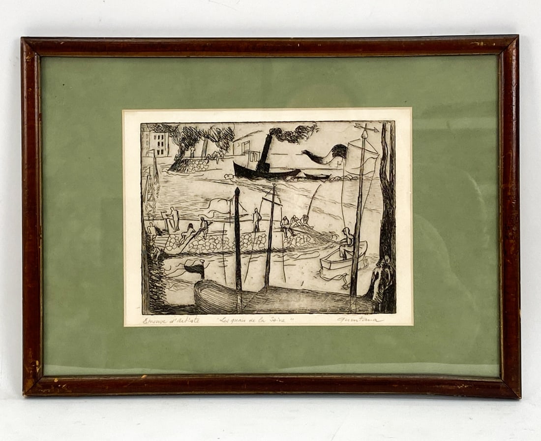 JOHN LE QUINTANA (FRENCH, 20TH C.) AP ETCHING (1 of 7)