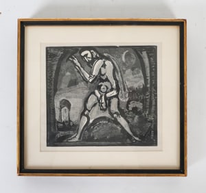 GEORGES ROUAULT (FRENCH 1871-1958) WOODBLOCK PRINT