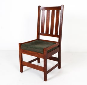 ARTS & CRAFTS MISSION OAK SIDE CHAIR