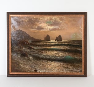 GUIDO ODIERNA (ITALIAN 1913-1991) SEASCAPE O/C