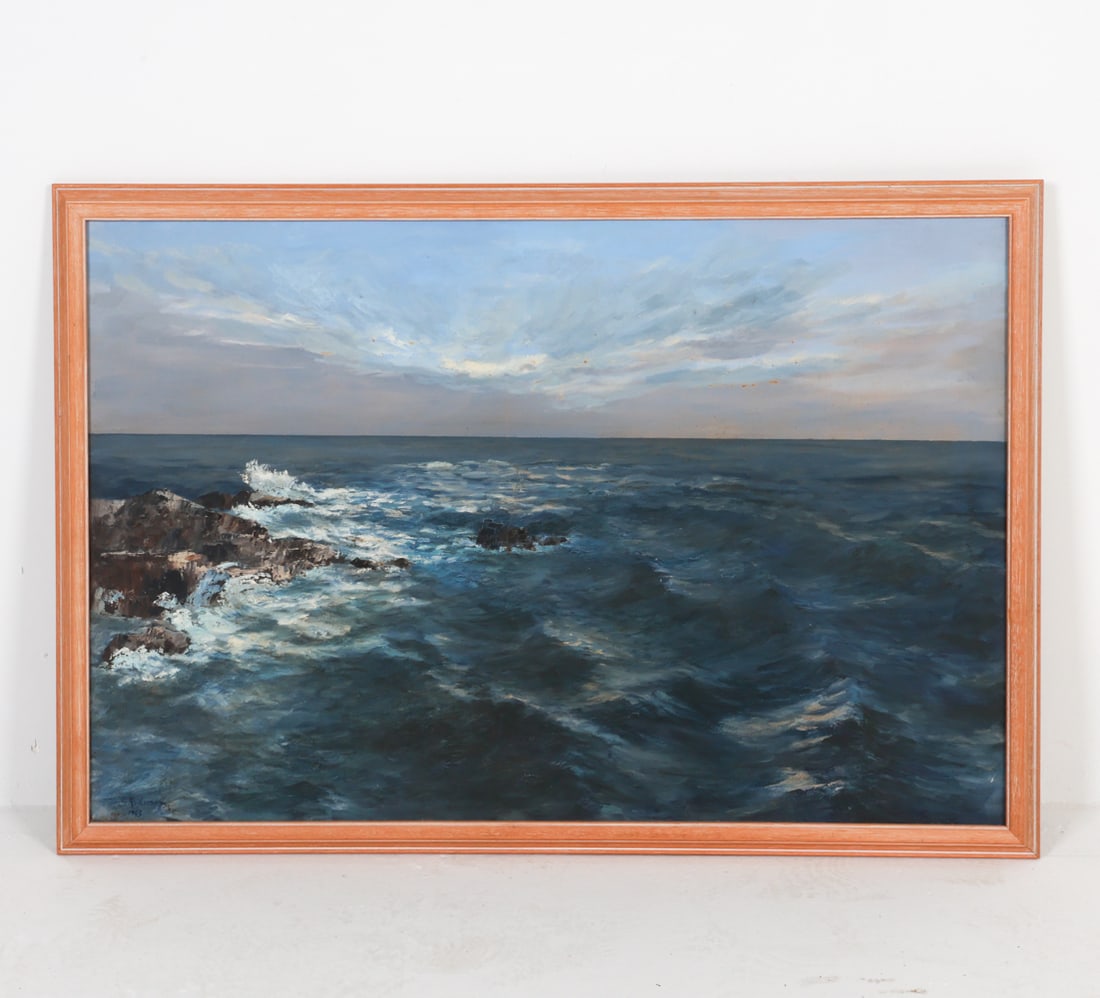 STEPHEN RODIONOFF O/C SEASCAPE PAINTING (1 of 9)