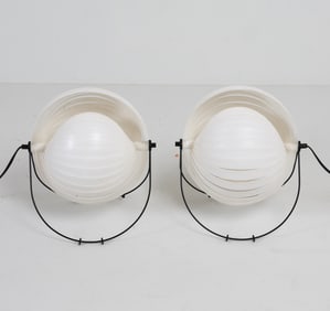 MAURICIO KLABIN MODERNIST 'ECLIPSE' TABLE LAMPS