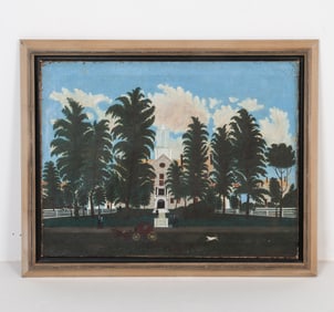 19TH C. PRIMITIVE PAINTING